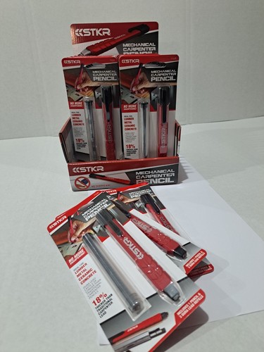 STRIKER MECH CARPENTER PENCIL Click Action Lead Writing - TRADE BOX X24 UNITS - Picture 11 of 12