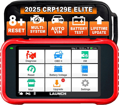 LAUNCH CRP129E Car Diagnostic Tool OBD2 Scanner ABS SRS EPB SAS TPMS Scan Tool
