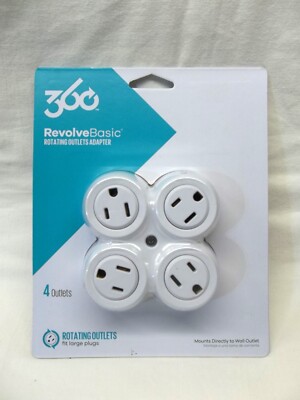 360 ELECTRICAL ROTATING OUTLET ADAPTER MULTI OUTLETS 36031