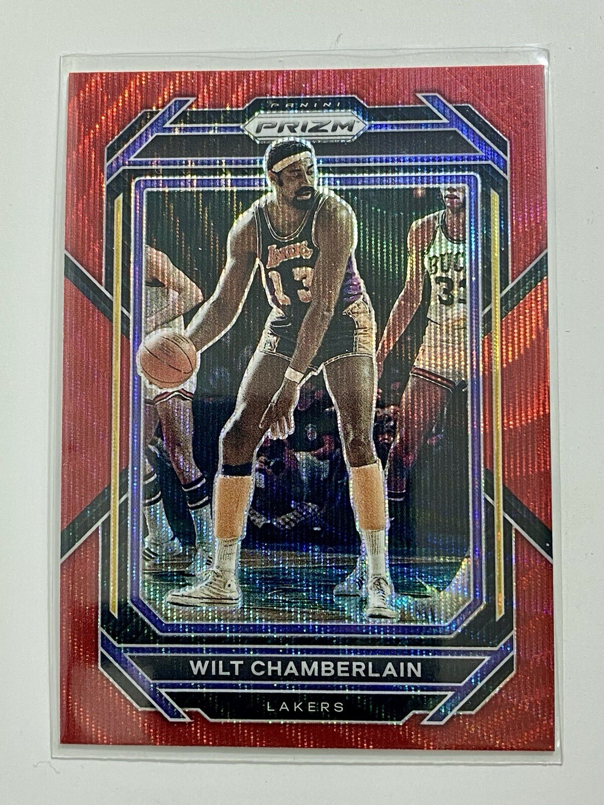 2022-23 Panini Prizm - Wilt Chamberlain #285 Ruby Wave Prizm