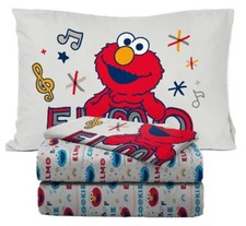 Sesame Street "Elmo Cookie Monster" Kids Microfiber Sheet Set-AB0DP3N24332