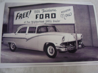 1956  FORD  NEW FREE  FORD CONTEST    11 X 17  PHOTO  PICTURE