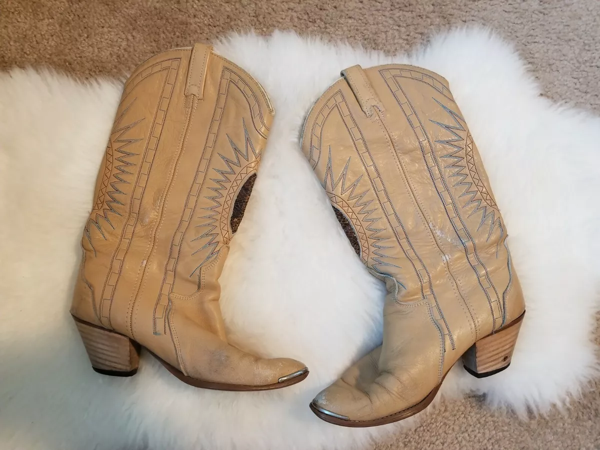 Light brown top cowgirl boots