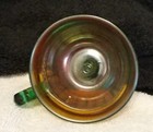 Northwood Carnival Glass Green Lustre Flute Punch Cup 1909c                  (A) — photo 5