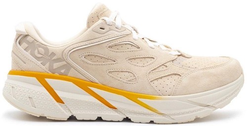 HOKA Unisex Clifton L Suede Shoes - Limestone/Limestone | eBay