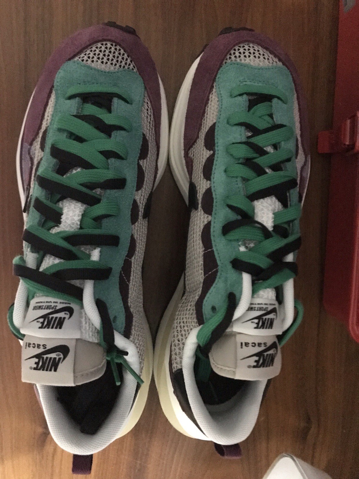 SACAI X NIKE Nike x sacai vaporwaffle Villain rosso UK9 5