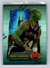 1994-95 Topps Finest Refractor #108 Terry Cummings San Antonio Spurs Basketball