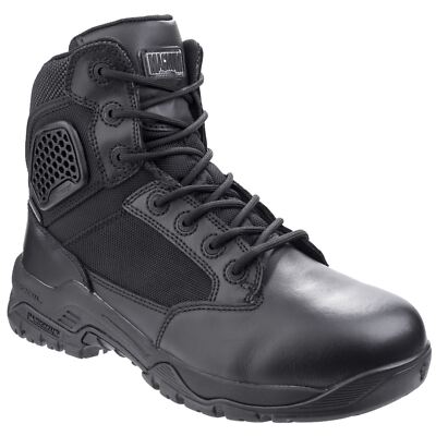 Magnum Strike Force 6.0 WP Leder Schwarz Sicherheitsstiefel Neu