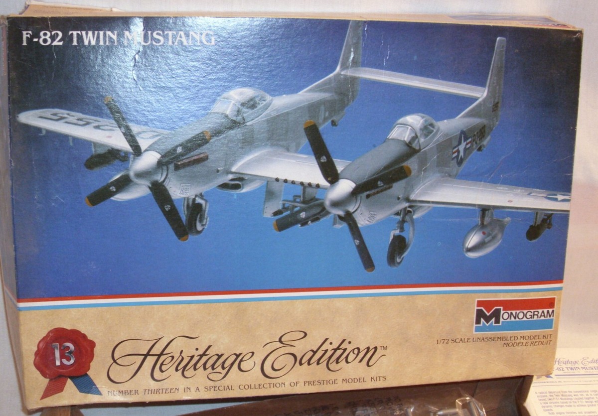 MONOGRAM F-82 TWIN MUSTANG WWII AIRPLANE MODEL KIT 1/72 6063 | eBay