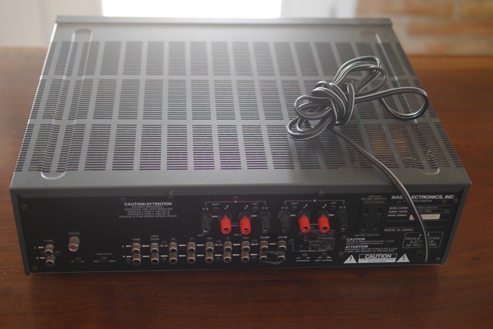 NAD 3400 Integrated Amplifier AS IS For PARTS REPAIR MM MC Phono 