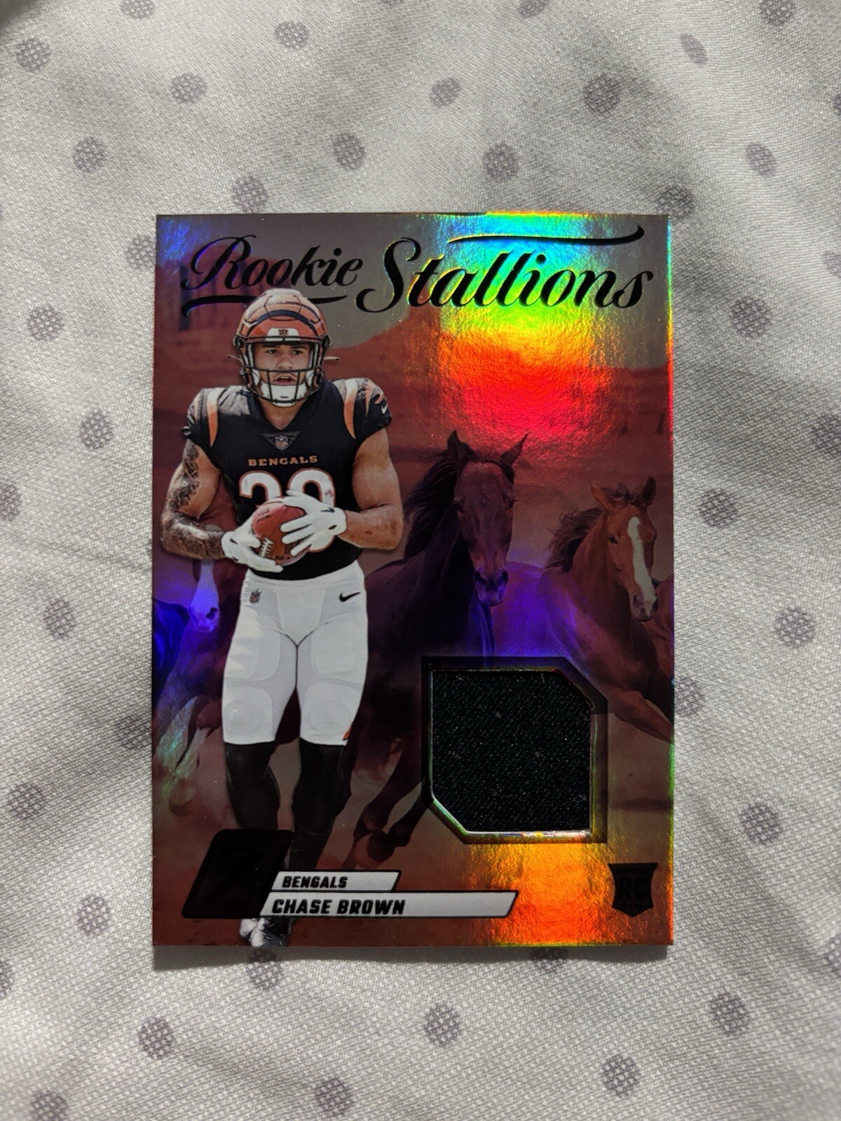 RELIC 💥 CHASE BROWN RC 2023 Panini Zenith Rookie Stallions Patch #RS-CBN