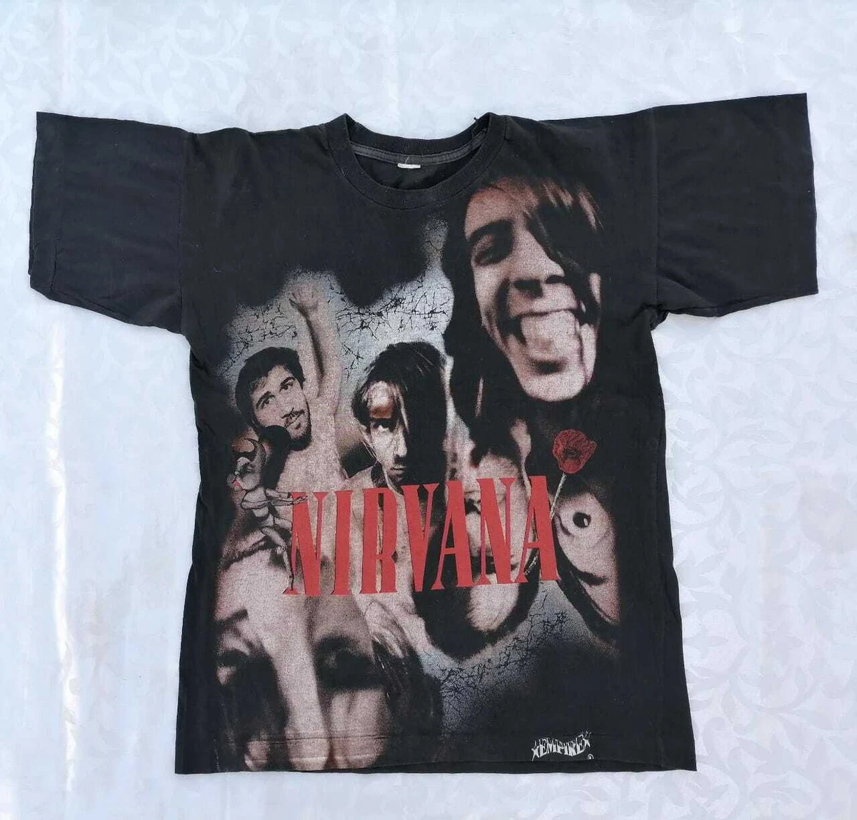 NIRVANA VINTAGE BANDTEE 90S EMPIRE SINGLE STITCH SHIRT