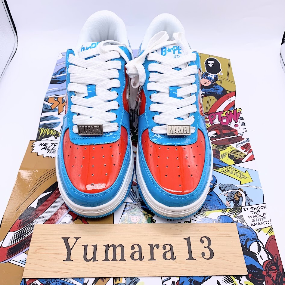 A Bathing Ape Bape Sta Marvel Comics Sneakers 9 Colors Size Men's Size ...