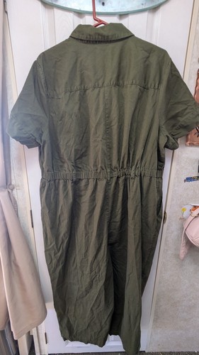 Ava&Viv 2x Jumpsuit grün Kurzarm Taschen Baumwolle - Bild 5 von 5