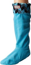 Hunter Women's 247866 Dusty Petrol Sky Blue Geometric Dazzle Boot Sock Size M