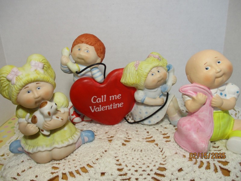 Vintage Cabbage Patch Ceramic Figurines - Lot of 3