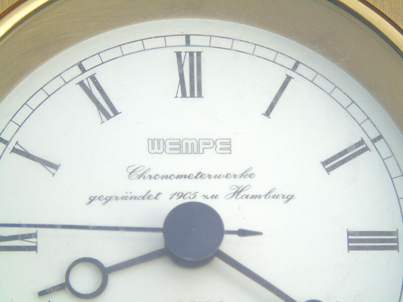 WEMPE CHRONOMETERWERKE GEGRUNDET HAMBURG SHIPS BOAT MARINE QUARTZ