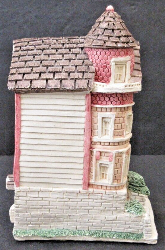 VINTAGE Ceramic Main Street Victorian San Francisco Row House - SIGNED Mel Hall