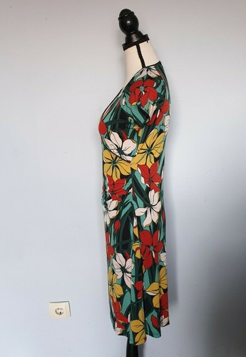 Women's KING LOUIE multicolor dress dresses short sleeve size S - Picture 5 of 8