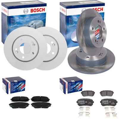 BOSCH BREMSSCHEIBEN + BELÄGE VORNE + HINTEN passend für HYUNDAI ix20 JC