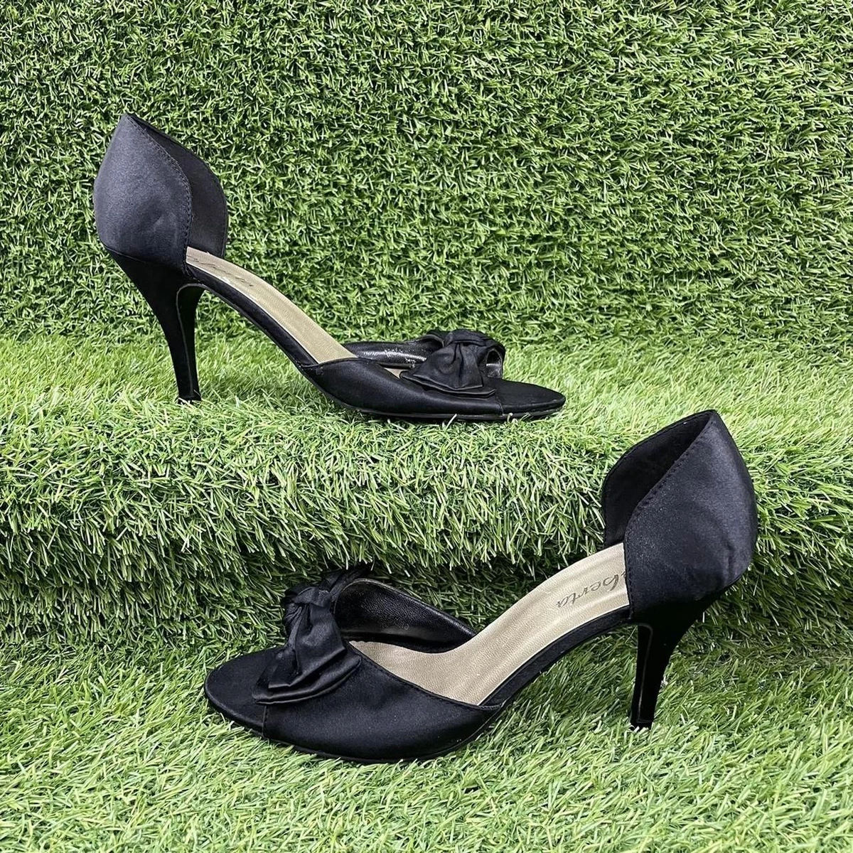 Black kitten heel sandals cheap uk