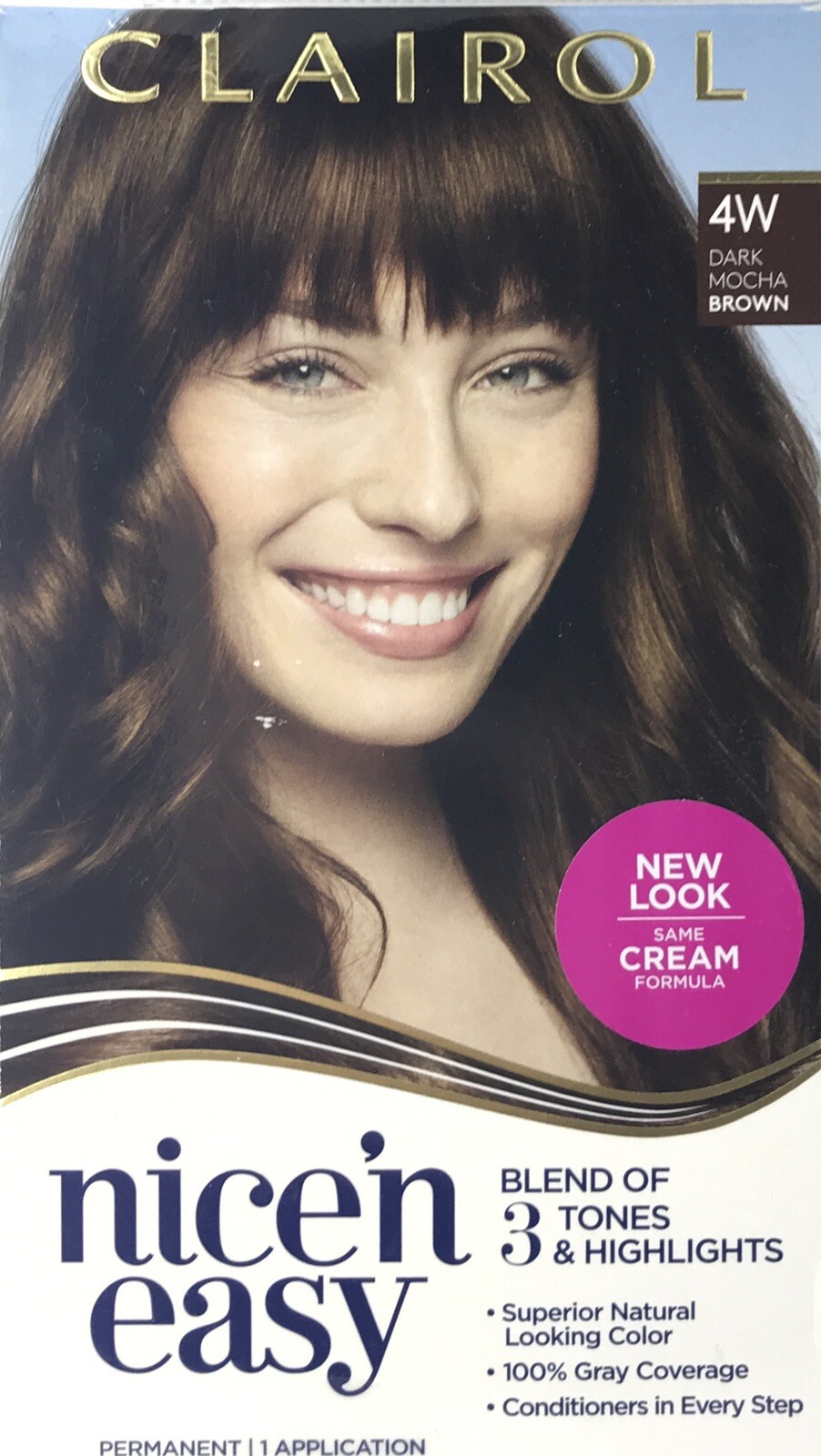 New Clairol Nice'n Easy Permanent Hair Dye, 4W Dark Mocha Brown Hair Color  | eBay