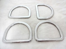 Stainless Steel Flat Dees Lot of 4 Western Saddle 3" Horse Tack New Hardware