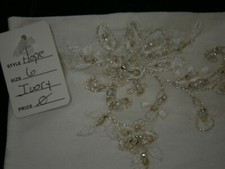 Hope Ivory Shawl Satin Beaded Embroidery Wrap Shrug Wedding Formal Bridal NWT