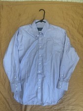 Robert Talbott Made In USA Purple Prince Of Wales Check Dress Shirt Large Size16