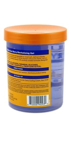 2x Cantu Acai Berry Revitalizing Hair Styling Gel 18.5 oz/524g - Picture 2 of 2