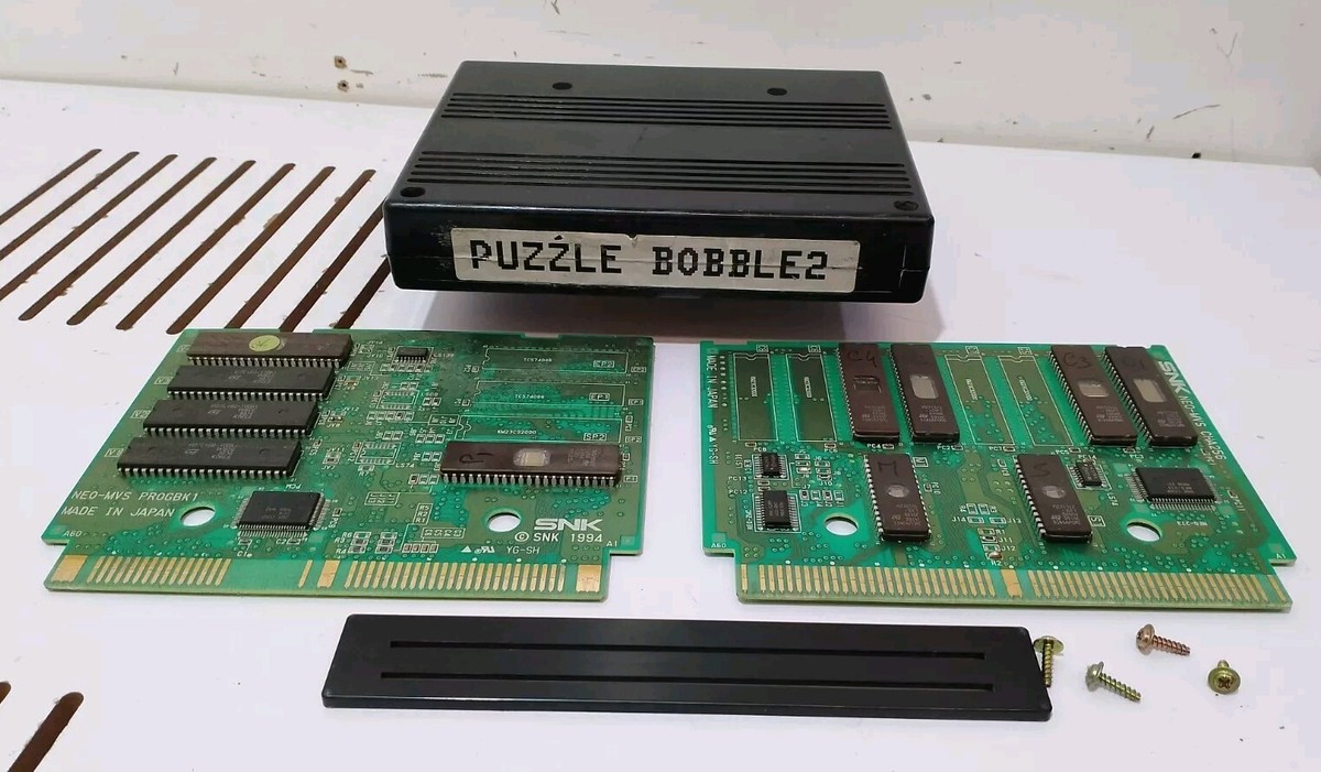 Neo Geo MVS Puzzle Bubble 2 - Cartouche Convert Haute Qualité SNK
