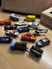 Matchbox / Siku Vintage Cars Konvolut 70er / 80er Jahre / 14 Spielzeugautos