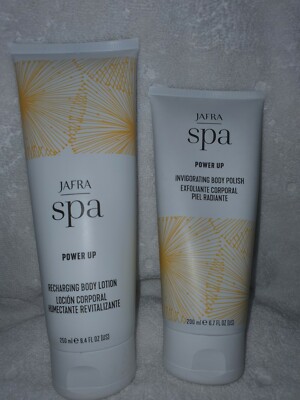 JAFRA SPA Power UP body Lotion und Körperpeeling  im Set