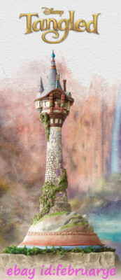 Perfect Enesco 6008998 Rapunzel Tower Figurine Birthday In Stock