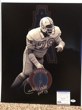 CURLEY CULP Signed Autographed Auto 16x20 Photo Picture Houston Oilers PSA ITP