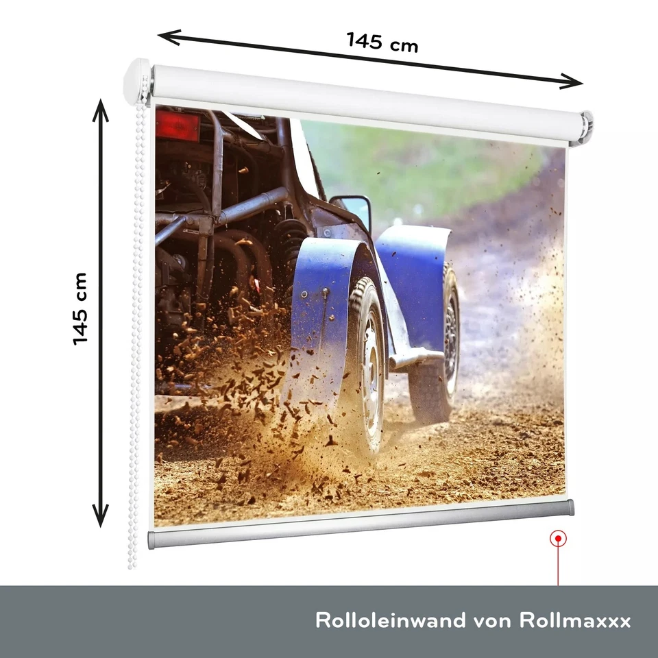 Lienzo en rollo 145 x 145 cm lienzo proyector lienzo pantalla de proyección - Imagen 4 de 4