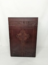 READ DESC Cremation Urns for Human Ashes Adult Unisex Wooden Carved Cross Box