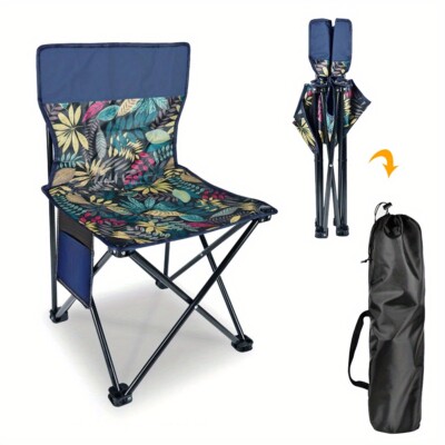 Portable Camping Chair Heavy Duty Oxford Cloth Metal Outdoor