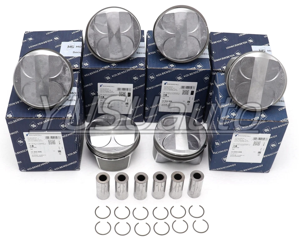 6 piezas pistones y anillos STD Φ88 mm OEM KS para Mercedes-Benz E280 C300 3,0 L V6 Foto 2 de 4