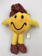 Dandee Smiley Face Vintage Plush 8" Stuffed Toy Chain