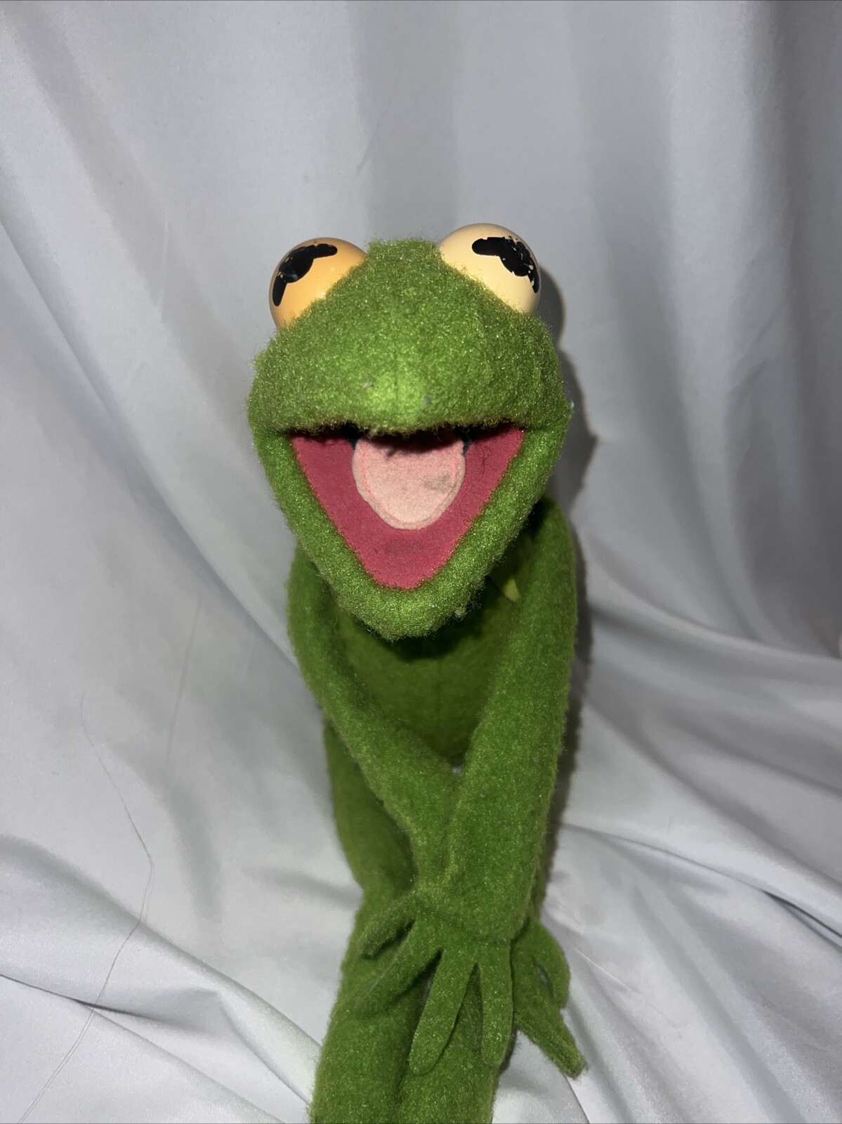 Vintage 1976 Fisher Price Jim Henson Kermit the Frog Muppet Plush Toy #850