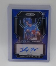 Johneshwy Fargas 2022 Panini Prizm blue auto autograph /149 signed