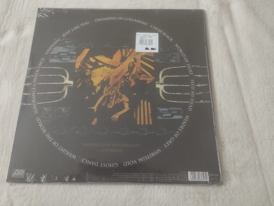 LP  OVERKILL  " I HEAR BLACK "  NEUF SCELLE 2021 - Photo 4/4