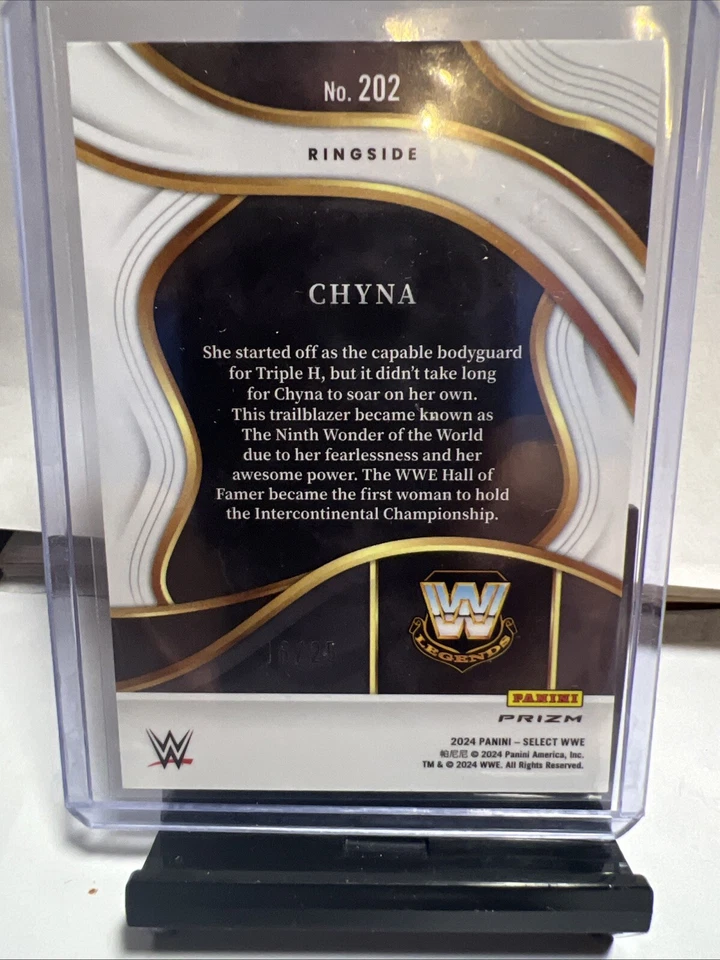 2024 Chyna #202 Tie-Dye /25 Panini Select WWE Card Ringside Ssp - Image 3 of 4