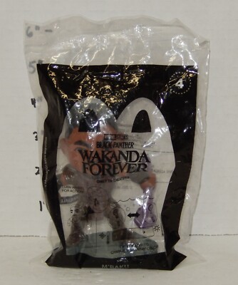 2022 McDonald's Happy Meal Toy Disney black Panther Wakanda Forever #4 Mbaku MIP