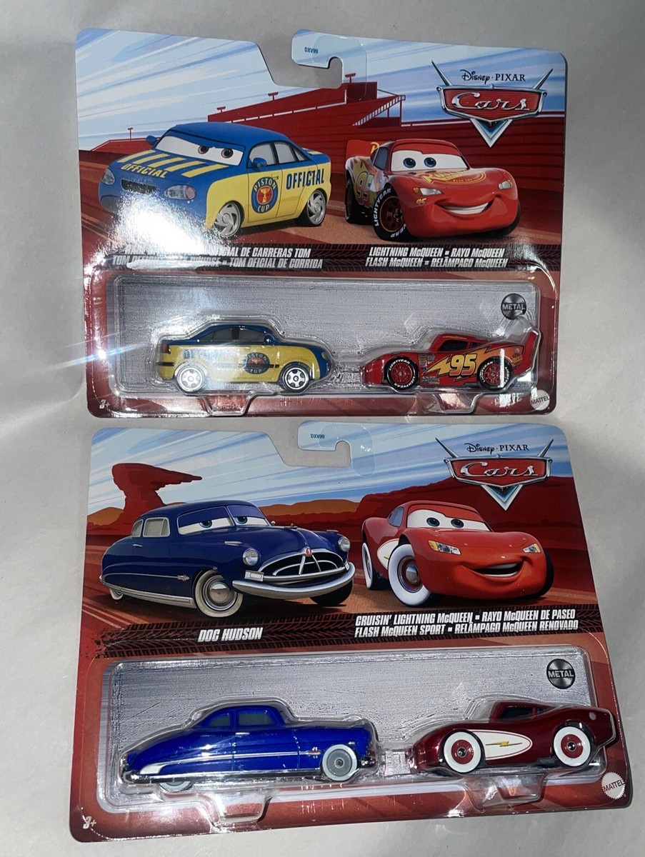 Disney Pixar Cars Doc Hudson & Cruisin Lighting McQueen 2 Pack