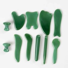 Natural Quartz Gua Sha Jade Guasha Board Facial Massage Tool Neck Therapy Body
