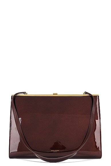 Borsa a tracolla Saint Laurent Le Anne Marie pochette grande espresso nuova autentica