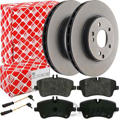 FEBI BREMSSCHEIBEN Ø288mm + BELÄGE VORNE für MERCEDES C-KLASSE W203 S203 CL203