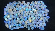 AA++ Natural Rainbow Moonstone Mix Shape Cabochon Loose Gemstone Wholesale Lot